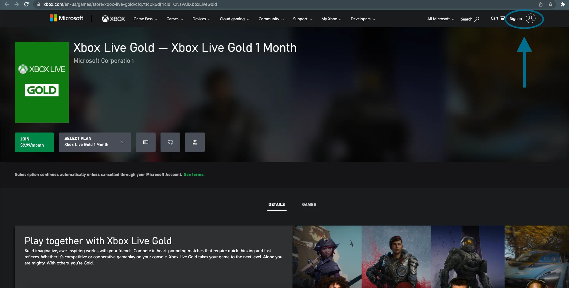 Sign In Xbox